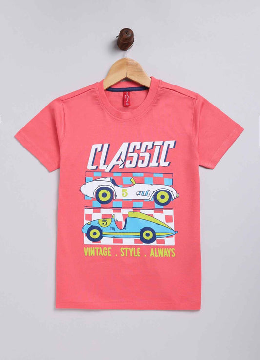 Classic cotton t-shirt for boys - ParrotCrow
