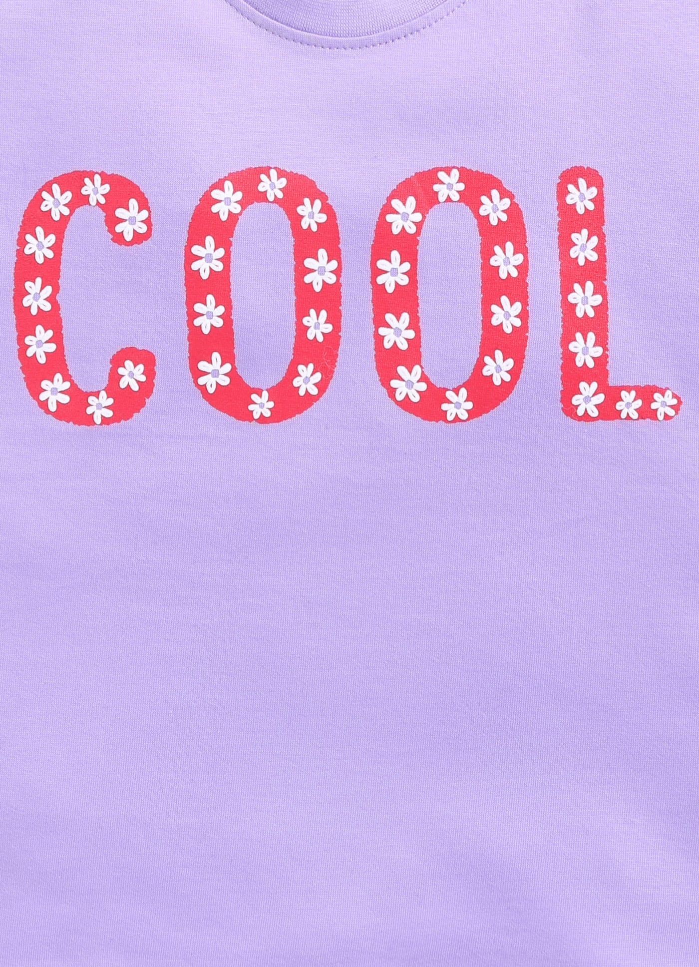 Cool print Cotton T-Shirt for Girls - Violet - ParrotCrow