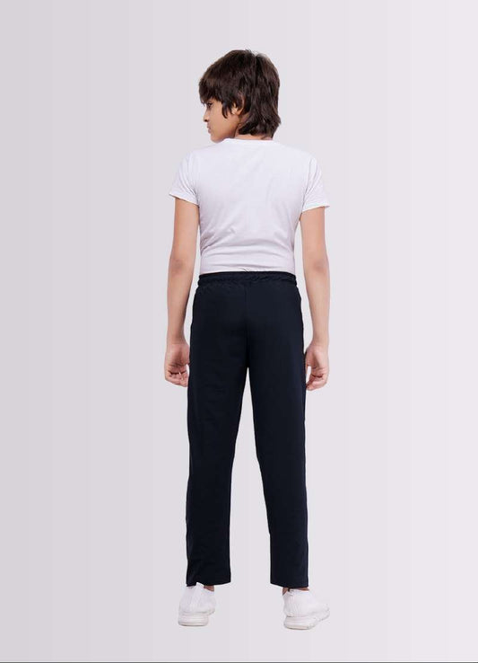 Dark Grey Color Polyester Lycra Jogger Track Pant for Boys - ParrotCrow