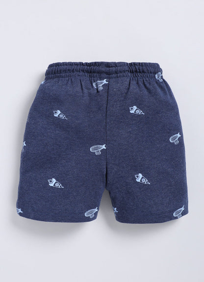 Denim Blue Cotton Shorts for Boys – Soft & Comfortable - ParrotCrow