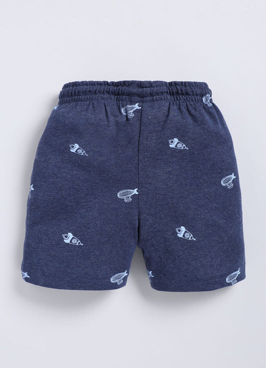 Denim Blue Cotton Shorts for Boys – Soft & Comfortable - ParrotCrow