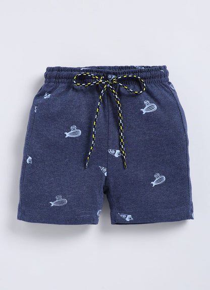 Denim Blue Cotton Shorts for Boys – Soft & Comfortable - ParrotCrow