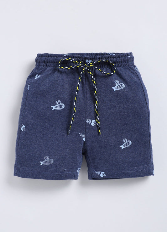 Denim Blue Cotton Shorts for Boys – Soft & Comfortable - ParrotCrow
