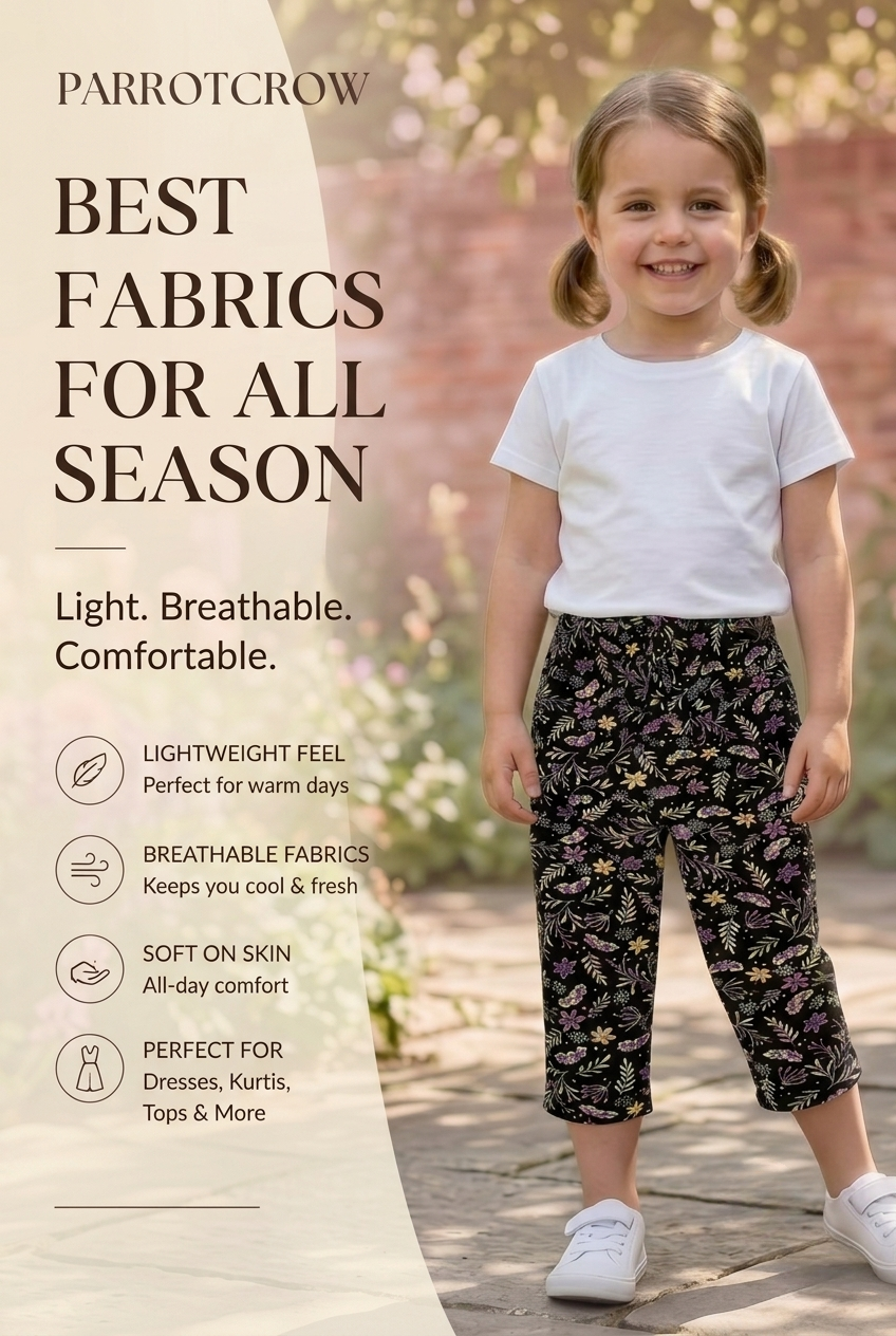 Girls Printed Pants - Pack of 3