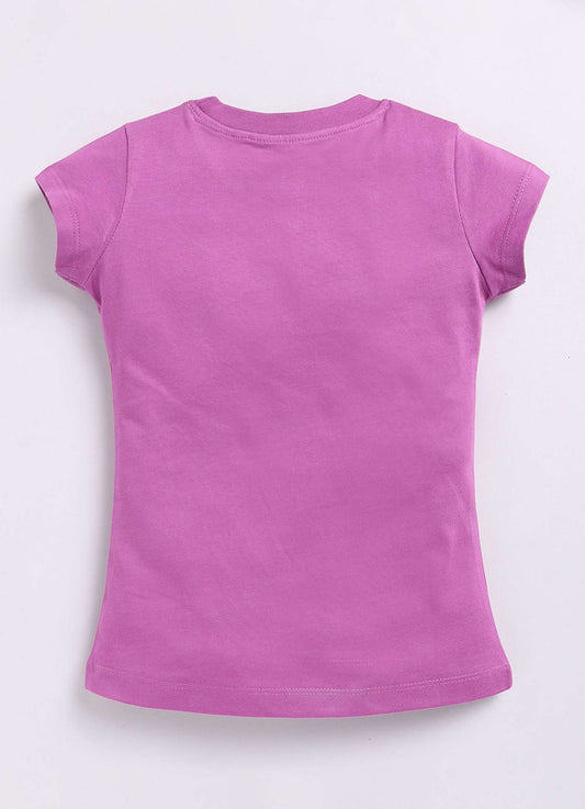 Girl Power Rainbow Printed Cotton T-Shirt for Girls - ParrotCrow