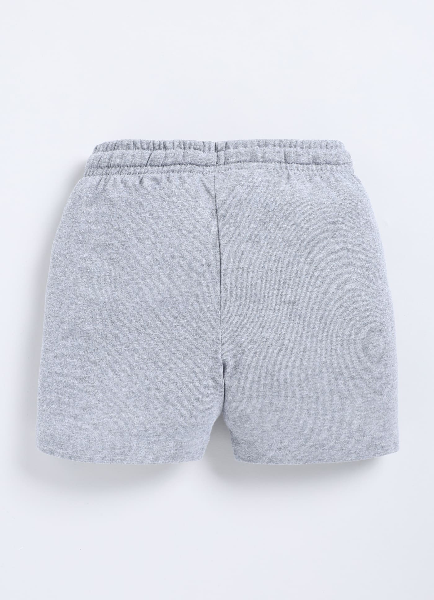 Grey Melange Shorts For Boys - ParrotCrow