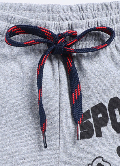 Grey Melange Shorts For Boys - ParrotCrow