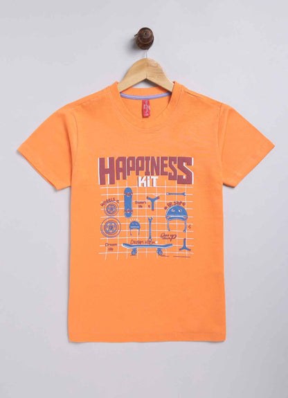 Happiness kit cotton t-shirt for boys - ParrotCrow