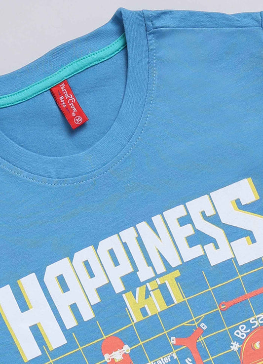 Happiness kit cotton t-shirt for boys - ParrotCrow
