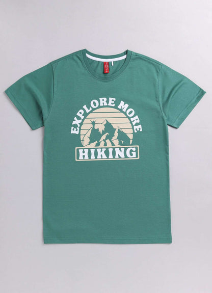 hiking concept cotton t-shirt for boys - ParrotCrow