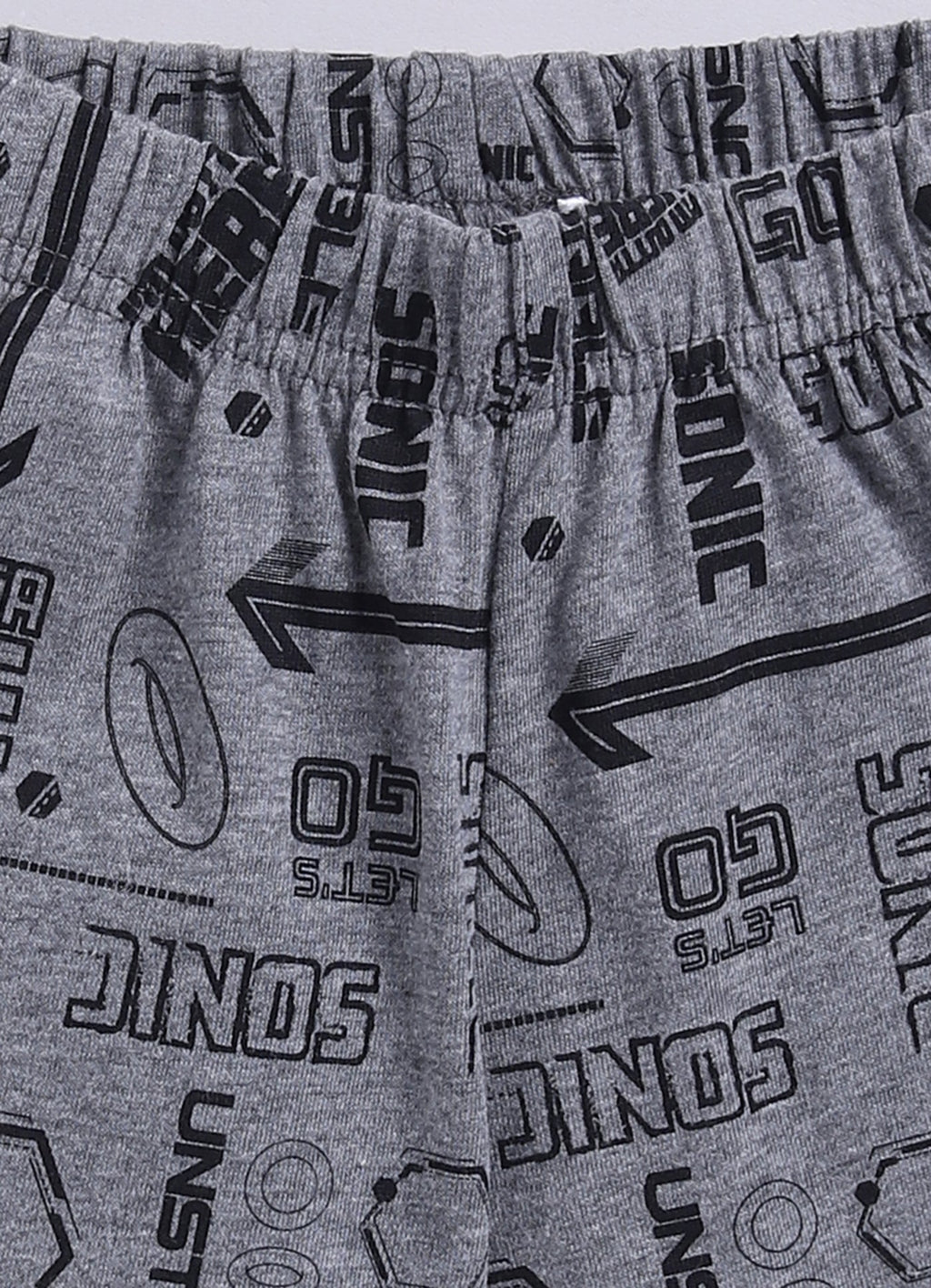 I'm Outta Here Graphic T-Shirt & Shorts Set for Boys (Blue & Grey) - ParrotCrow