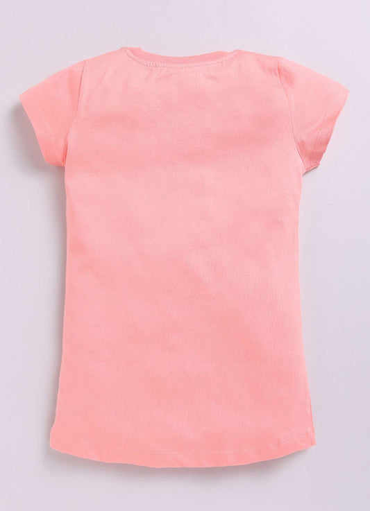I'm the Awesome One Text Print Cotton T-Shirt for Girls - ParrotCrow