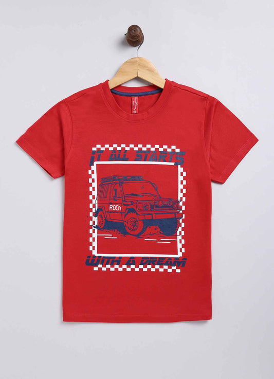 It all starts cotton t-shirt for boys - ParrotCrow
