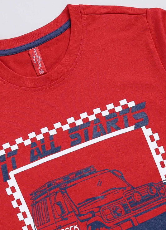 It all starts cotton t-shirt for boys - ParrotCrow