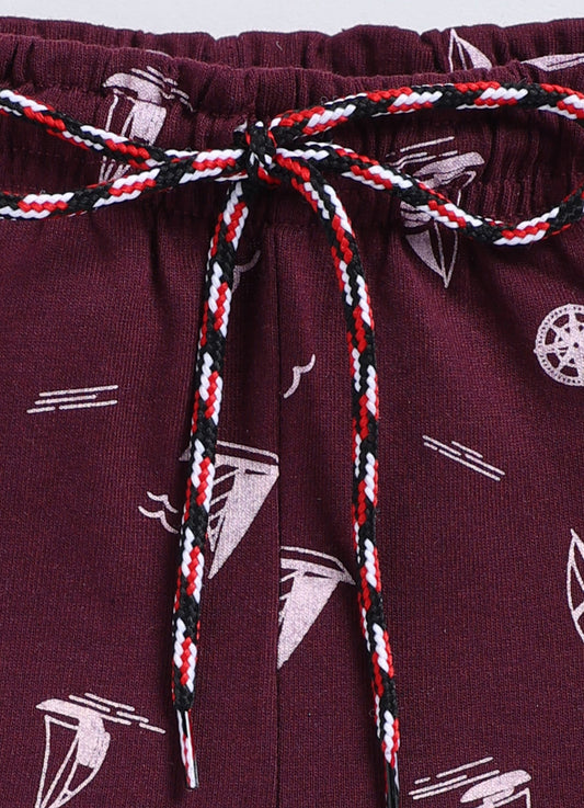 Maroon Cotton Shorts for Boys – Soft & Comfortable - ParrotCrow