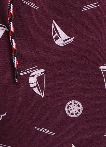 Maroon Cotton Shorts for Boys – Soft & Comfortable - ParrotCrow
