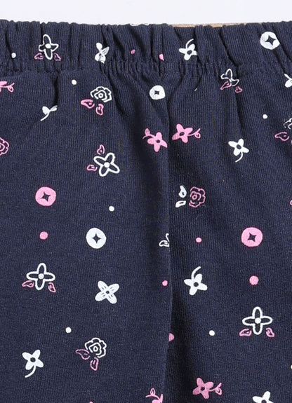 Navy Cotton Pyjama Pants for Girls - ParrotCrow