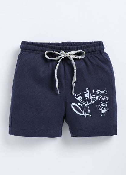 Navy Cotton Shorts for Boys – Soft & Comfortable - ParrotCrow