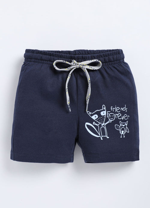 Navy Cotton Shorts for Boys – Soft & Comfortable - ParrotCrow