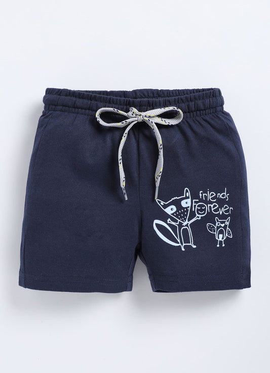 Navy Cotton Shorts for Boys – Soft & Comfortable - ParrotCrow