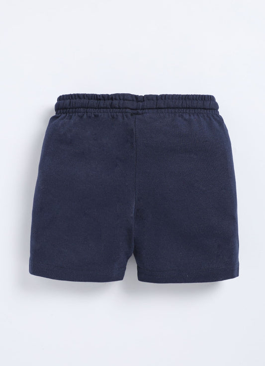 Navy Cotton Shorts for Boys – Soft & Comfortable - ParrotCrow