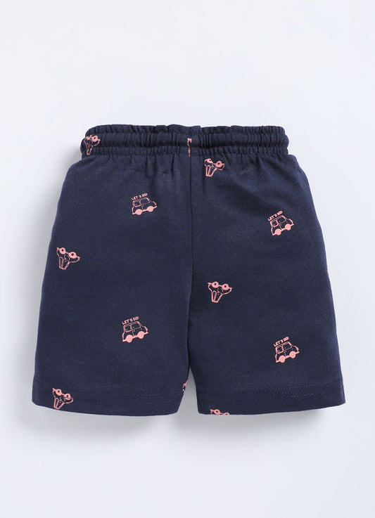 Navy Cotton Shorts for Boys – Soft & Comfortable - ParrotCrow