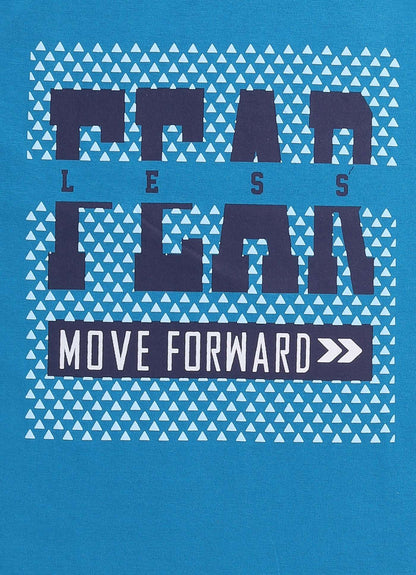 No fear print cotton t-shirt for boys - ParrotCrow