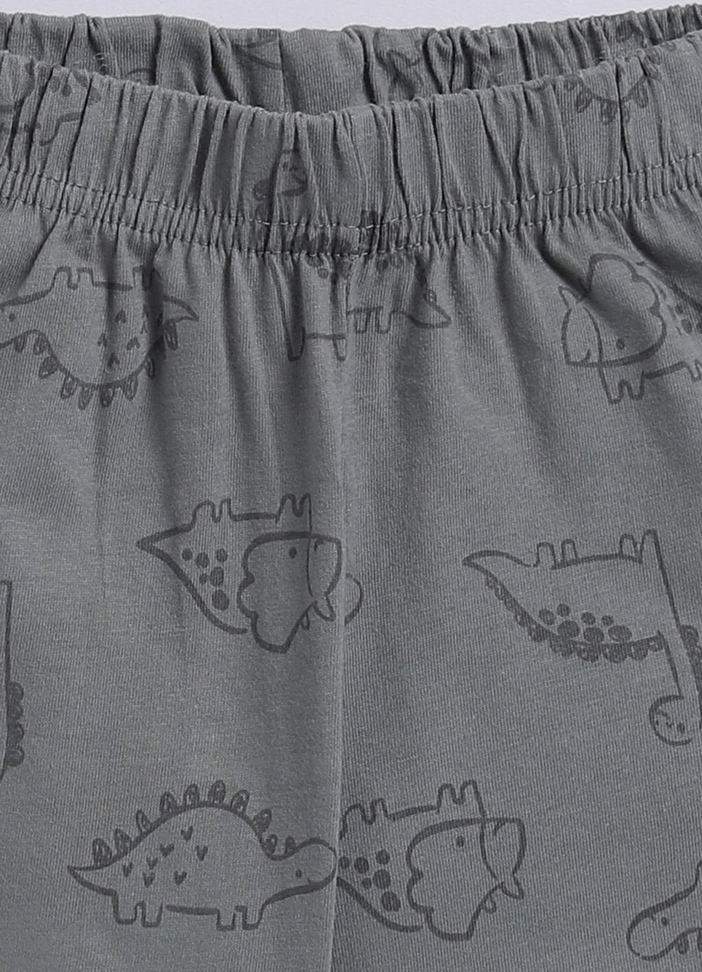 Orange Dino - Mite T-Shirt & Grey Shorts Set for Boys - ParrotCrow