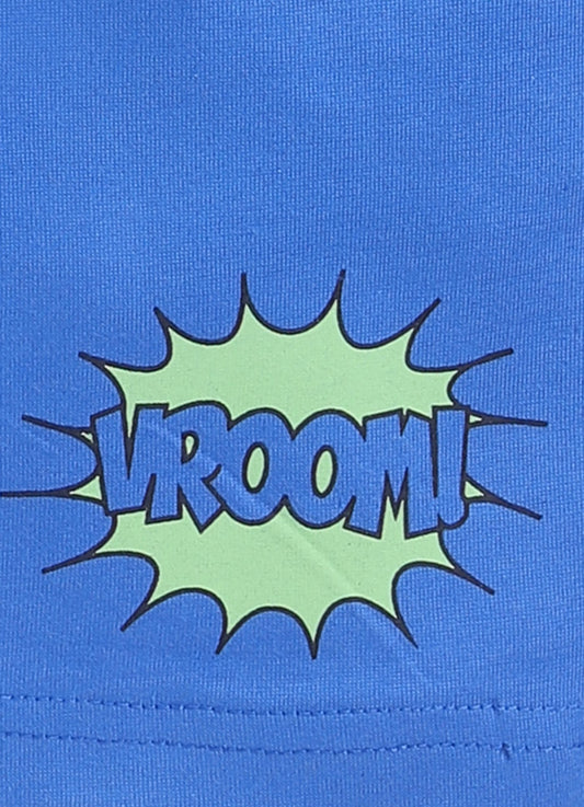 Parrot Crow Boys Green Vehicle Print T-Shirt & Blue Shorts Combo – “Vroom” Edition - ParrotCrow