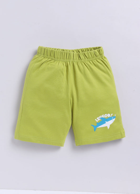Parrot Crow Boys Navy Shark & Whale Print T-Shirt & Green Shorts Set – Leggo - ParrotCrow