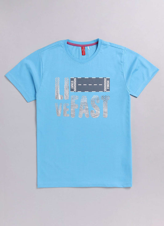 racing track print cotton t-shirt for boys - ParrotCrow