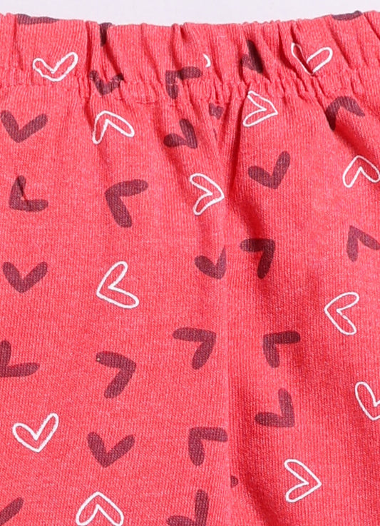 Red Cotton Pyjama Pants for Girls - ParrotCrow