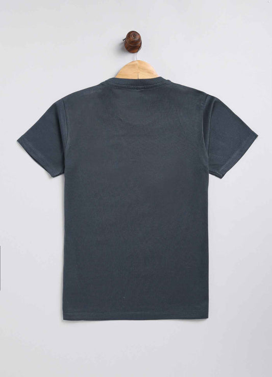 Roar Cotton Midnight Navy T-Shirt for Boys – Soft & Comfortable - ParrotCrow