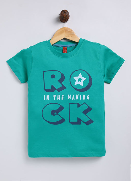 Rock in the making cotton t-shirt for boys - ParrotCrow
