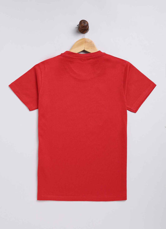 Rock on cotton t-shirt for boys - ParrotCrow