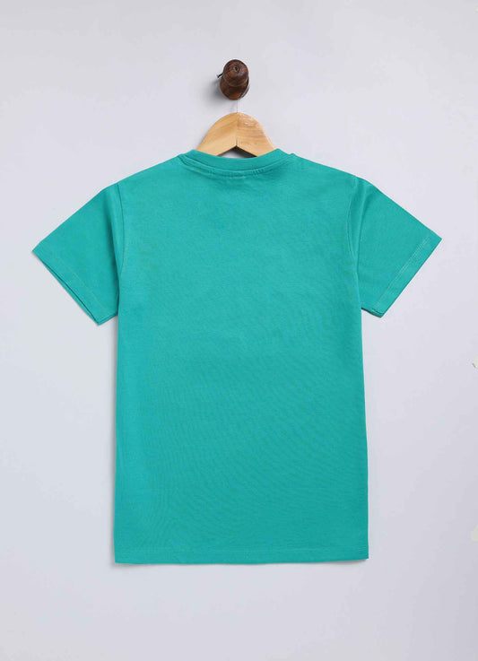 Rock on cotton t-shirt for boys - ParrotCrow