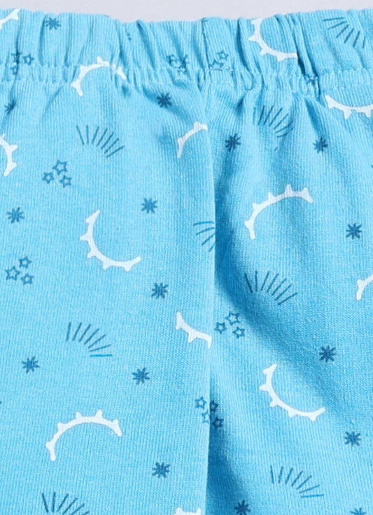 Sky Blue Cotton Pyjama Pants for Girls - ParrotCrow
