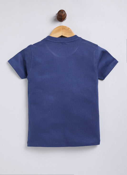 Sore Ranger Cotton Navy T-Shirt for Boys – Soft & Comfortable - ParrotCrow