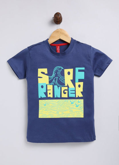Sore Ranger Cotton Navy T-Shirt for Boys – Soft & Comfortable - ParrotCrow