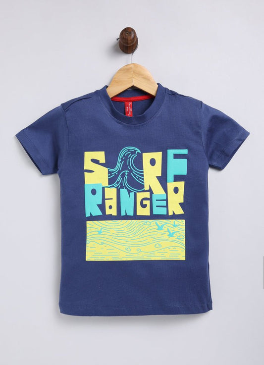 Sore Ranger Cotton Navy T-Shirt for Boys – Soft & Comfortable - ParrotCrow
