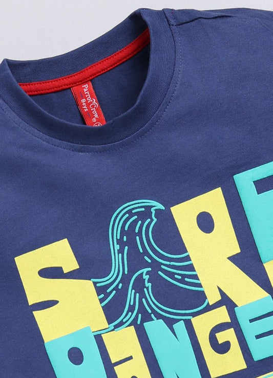 Sore Ranger Cotton Navy T-Shirt for Boys – Soft & Comfortable - ParrotCrow