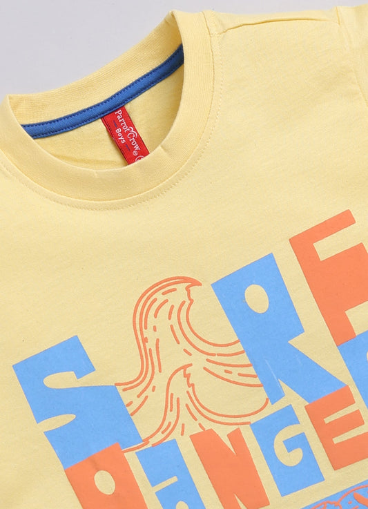 Sore Ranger Cotton Yellow T-Shirt for Boys – Soft & Comfortable - ParrotCrow