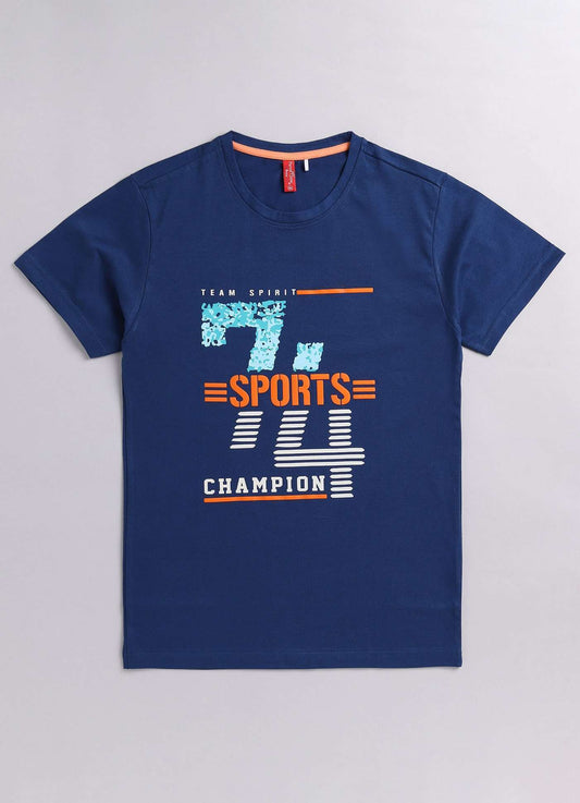 sports champion cotton t-shirt for boys - ParrotCrow