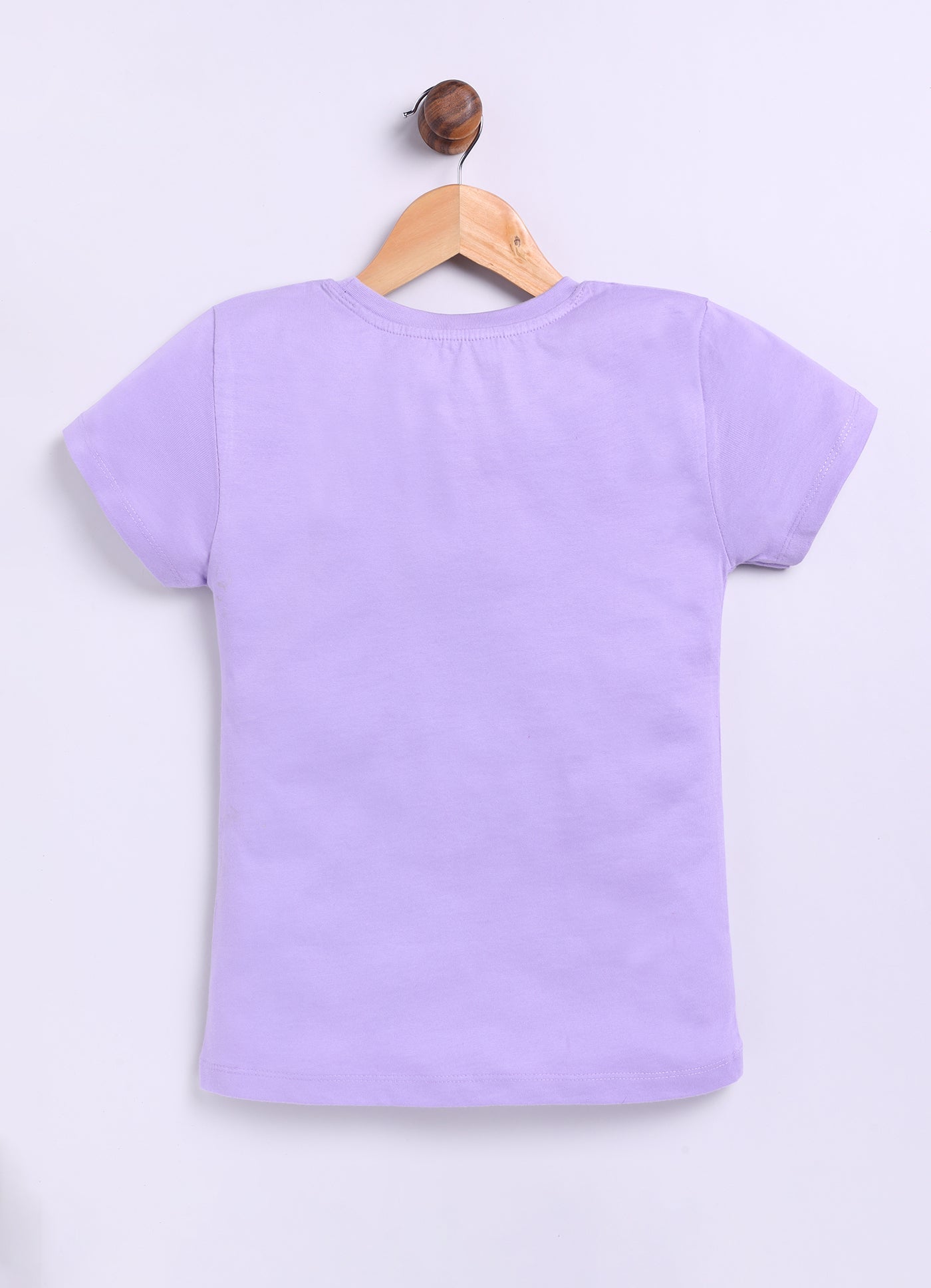 Sun is fun when it shines Printed Cotton T-Shirt for Girls - Violet - ParrotCrow
