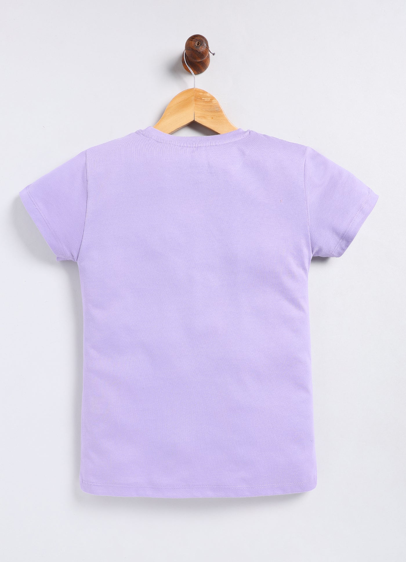 Sunshine On My Mind Print Cotton T-Shirt for Girls - Violet - ParrotCrow