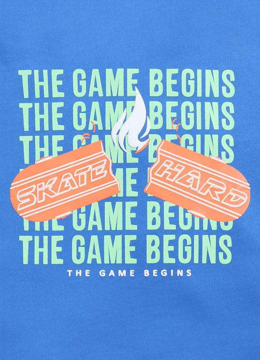 The game begins cotton t-shirt for boys - ParrotCrow