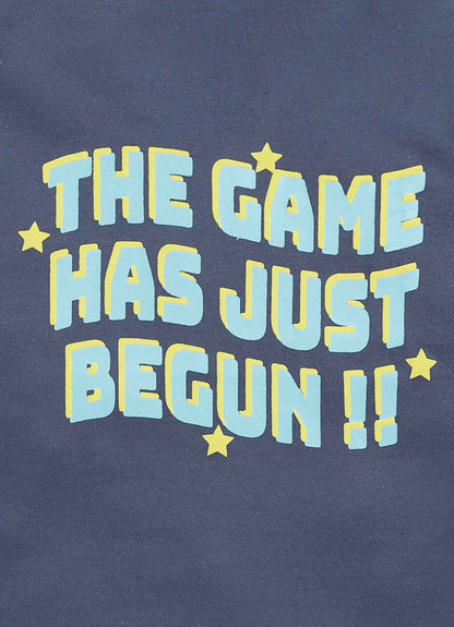The game has just begun cotton t-shirt for boys - ParrotCrow