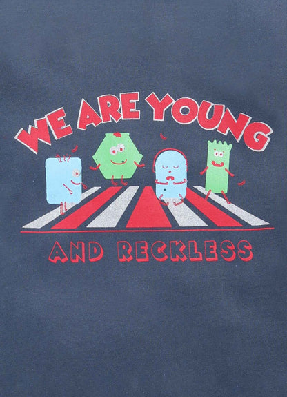 We are young & reckless cotton t-shirt for boys - ParrotCrow