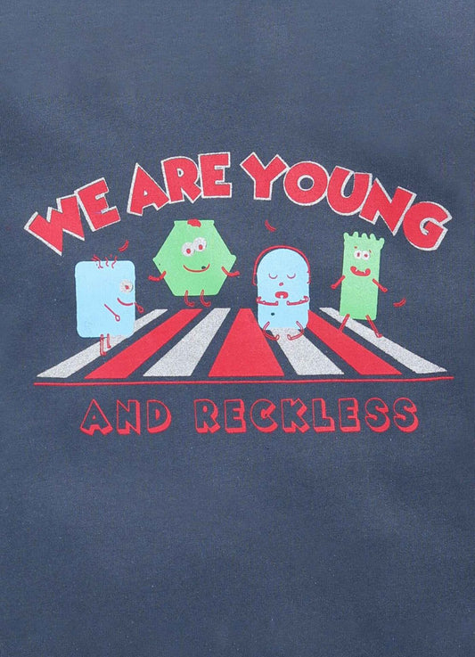 We are young & reckless cotton t-shirt for boys - ParrotCrow
