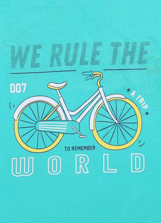 We rule the world cotton t-shirt for boys - ParrotCrow